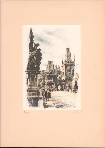 Prag. Farblithographie, Liberts, Ludolf
