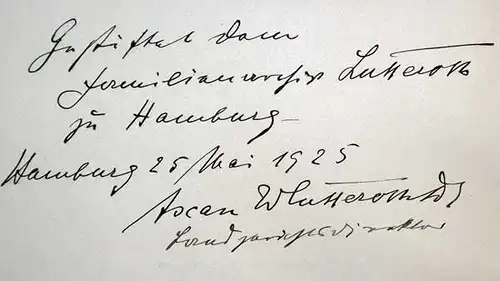 Lutteroth, Ascan W: Das Hamburgische Herrenhaus zu Wohldorf. Hrsg. von Hamburger Gaswerke GmbH. 