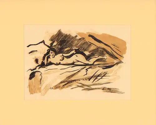 Olympia. Farbholzschnitt (von Alfred Prunaire) nach der Studie von Manet, Manet, Edouard