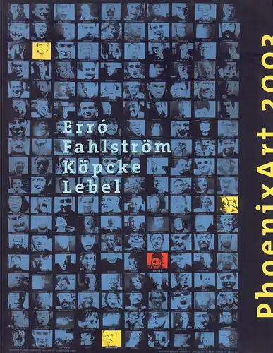 Mewes, Claus (Hrsg.): Erró, Fahlström, Köpcke, Lebel. PhoenixArt 2003, Phoenix-Kulturstiftung, Sammlung Falckenberg, 10. Mai 2003 - 15. Februar 2004. [Übersetzungen: Michael McGlinn, Gillian Morris, Jacqueline Todd]. 