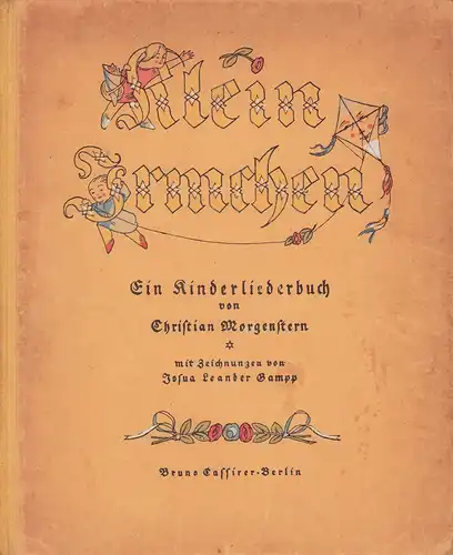 Morgenstern, Christian: Klein Irmchen. Ein Kinderliederbuch von Christian Morgenstern und Josua L. Gampp. (11.-13. Tsd.). 