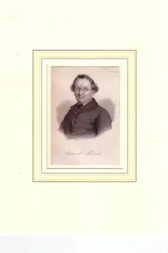 PORTRAIT Eduard F. P. Mörike. (1804 Ludwigsburg - 1875 Stuttgart, Schriftsteller und Brustbild en face. Stahlstich, Mörike, Eduard Friedrich Philipp