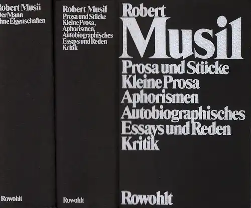 Musil, Robert: Gesammelte Werke. 2.Bde. (= komplett). Hrsg. von Adolf Frisé. (1. Aufl.). 