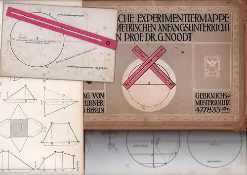 Mathematische Experimentiermappe für den geometischen Anfangsunterricht, Noodt, Gustav