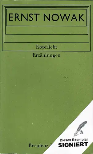 Nowak, Ernst: Kopflicht. Erzählungen. 