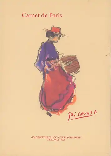 Picasso, Pablo: Carnet de Paris. 2 Tle. (Faksimile des kleinformatigen Skizzenbuchs u. Kommentarheft). 