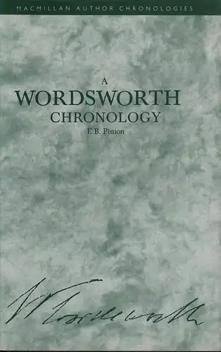 Pinion, F.B. [Francis B.]: A Wordsworth chronology. 