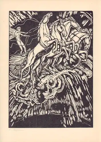 Reisiger, Hans: Phaëton. Mit einem Holzschnitt von Ludwig von Hofmann. 