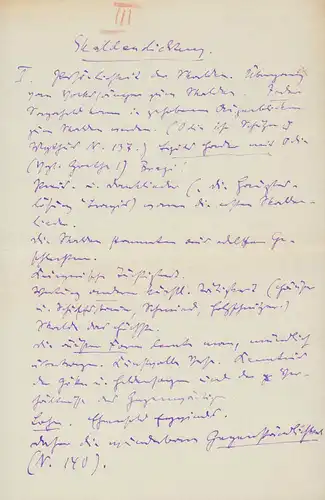 Reisiger, Hans: Hans Reisiger (Schriftsteller u. Übersetzer, 22.10.1884-28.4.1968): Handschrift. Notizen zur isländischen Literatur, insbesondere zur Edda. 