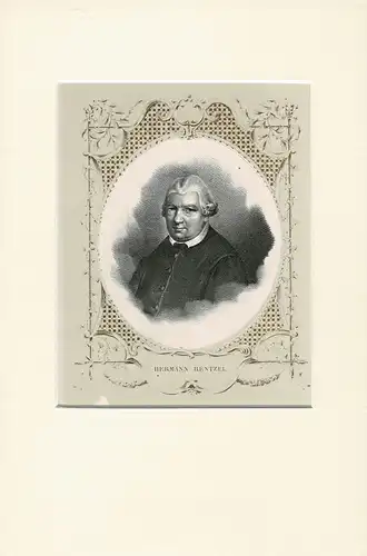 PORTRAIT Hermann Rentzel. (1764-1827, Diakon an der St. Jacobi-Kirche in Hamburg, später Prediger am dortigen Werk- und Spinnhaus), Rentzel, Hermann