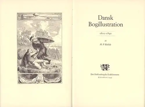 Rohde, H. P. [Hermann Peter]: Dansk bogillustration. 1800 - 1890. 