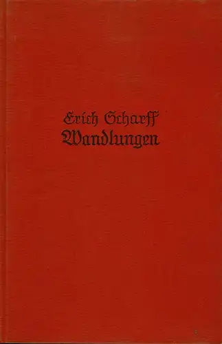 Scharff, Erich: Wandlungen. Gedichte. 