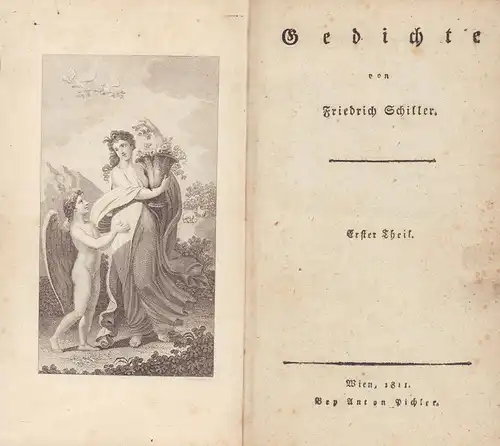 Schiller, Friedrich: Gedichte. Erster [u. zweyter] Theil. 2 Bände. 