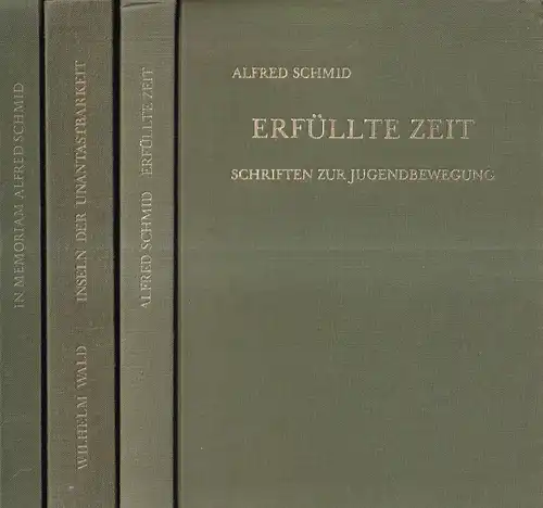 Schmid, Alfred.: Konvolut zu ALFRED SCHMID. Hrsg. von d. Professor Dr. Alfred-Schmid-Stiftung Altdorf/Uri, Schweiz. 