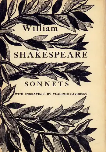 Shakespeare, William: Sonnets. Engravings by Vladimir Favorsky. 