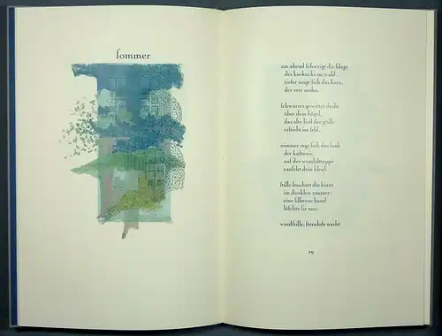 Gesang des Abgeschiedenen / Traum und Umnachtung. Aus Sebastian im Traum, Trakl, Georg