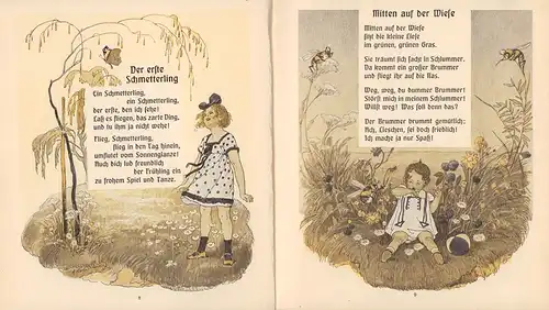 Weber, Emil: Sonne und Wind. Gedichte für. Kinder von Emil Weber. Mit bunten Bildern von H. Koberstein. 