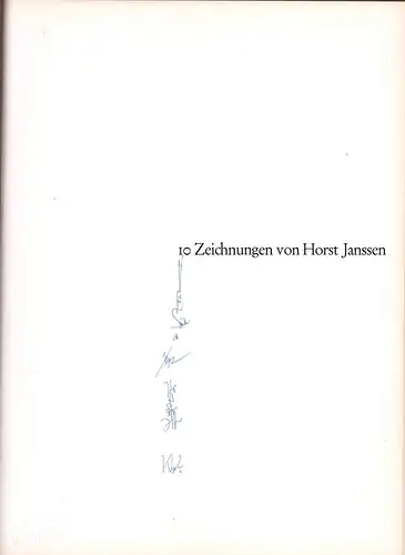 Janssen, Horst: 10 Zeichnungen aus der Sammlung Poppe Hamburg. 