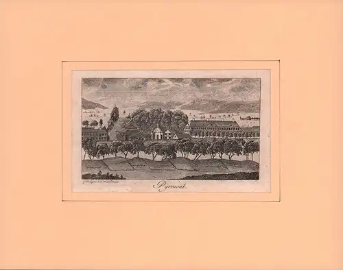 Pyrmont. Kupferstich