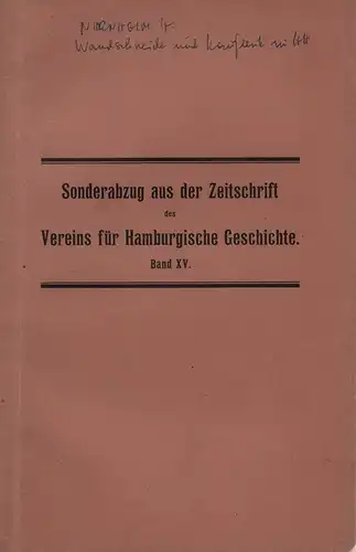 Nirrnheim, H. [Hans]: Wandschneider und Kaufleute in Hamburg. 