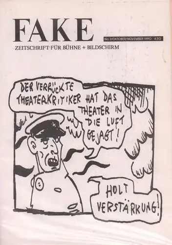 Fake. Zeitschrift für Bühne + Bildschirm. No. 2 Oktober/November 1990. 