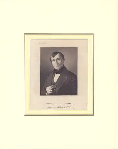 PORTRAIT Emile Girardin. Brustbild im Dreiviertelprofil. Gestochen von N.N, Girardin, Émile de