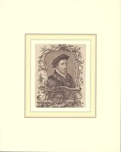 PORTRAIT Howard Earl of Surrey. Schulterstück im Dreiviertel-Profil nach rechts, in Kupfer gestochen von Tringham, Howard, Henry