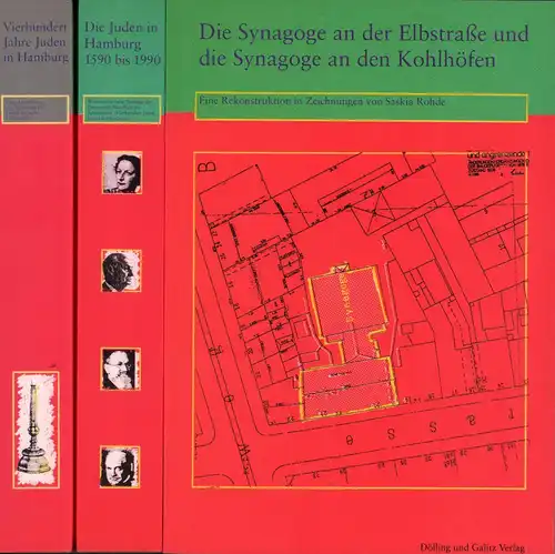 Bauche, Ulrich (Konzeption): Die Geschichte der Juden in Hamburg 1590-1990. 3 Bde. (= komplett). 