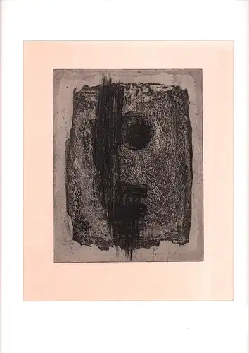Drenkhahn, Reinhard (1926-1959): Ofenstein mit Gitter. Aquatintaradierung von 1958 (Nachlass). 