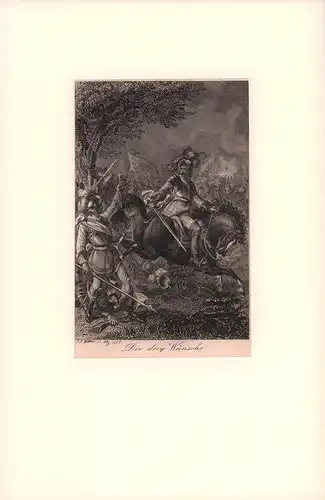 Die drey Wünsche. Kupferstich, unter der Darstellung signiert u. datiert, Walther, J. P