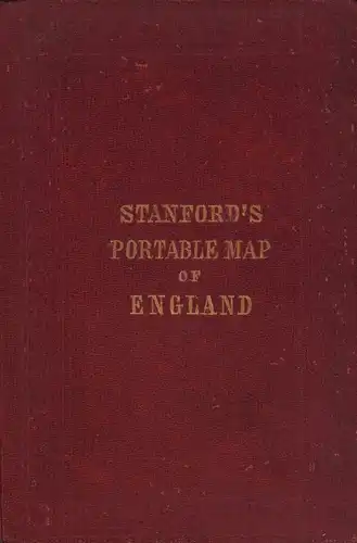 Stanford's portable map of England and Wales. With the railways clearly delineated, the cities and towns distringuished according to their population &c., and the mountains and hills carefully reduced from the ordnance survey. 