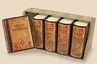 Cervantes y Saavedra, Miguel de: Don Quijote. (Miniaturbuch). 5 Bde. 