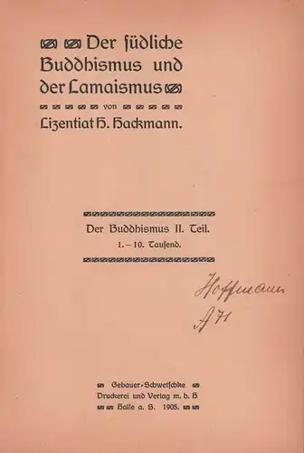Flugschrift des Allgemeinen Evangelisch-Protestantischen Missionsvereins. SAMMELBAND 5 Teile + 1 Teil. 