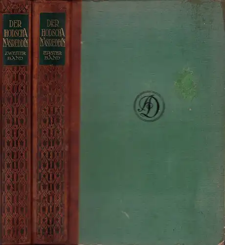 Wesselski, Albert (Hrsg.): Der Hodscha Nasreddin. Türkische, arabische, berberische, maltesische, sizilianische, kalabrische, kroatische, serbische und griechische Märlein und Schwänke. 2 Bde. (= komplett). 