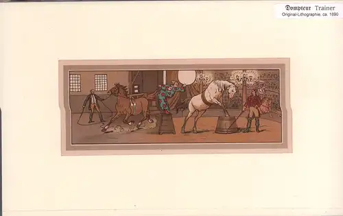 Dompteur | Trainer. Original-Chromolithographie. 