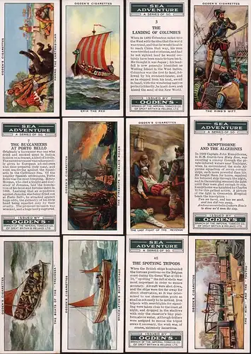 Sea Adventure. Cigarette Cards / Zigarettenbilder