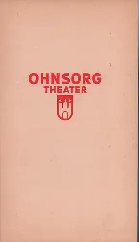 Programmheft Richard-Ohnsorg-Theater. Niederdeutsche Bühne, Hamburg. Leitung: Hans Mahler. Spielzeit 1952/53 Heft 2. 