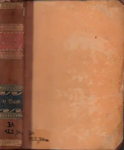 Goethe, Johann Wolfgang von: Werke. Vollständige Ausgabe letzter Hand. BAND 34: Benvenuto Cellini. Buch 1 u. 2 (von 4) in einem Bd. 
