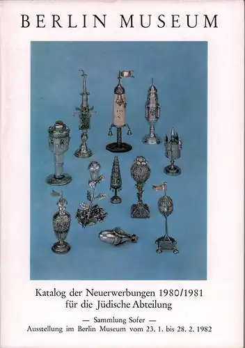 Jüdisches Kultgerät. "Liturgische Textilien und Schriften. Sammlung Dr. Zvi Sofer. Katalog. Ausstellung im Museum Hameln vom 7. Mai bis zum 9. August 1981. 