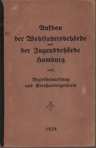 Aufbau des Wohlfahrtsamts Hamburg nebst Bezirkseinteilung 1928. 