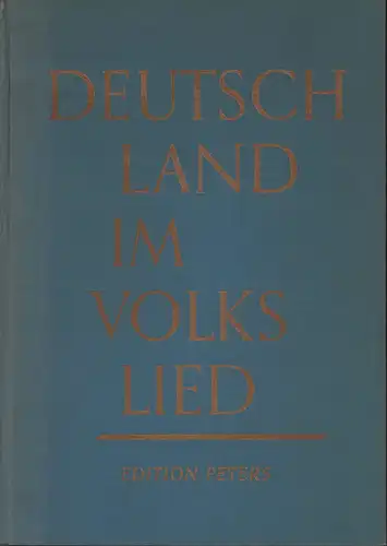 Deutschland im Volkslied. 714 Lieder aus den deutschsprachigen Landschaften und aus Europa. Mit Texten u. Quellenangaben, einstimmig. Mit Unterstützung d. Deutschen Volkslied-Archivs hrsg, Kneip, Gustav (Hrsg.)