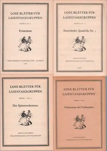 Lose Blätter für Laientanzgruppen. REIHE A / [Überlieferte Tänze]: NR. 11-18. 