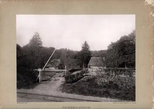 Strumper, Johann Heinrich (1843-1913), Fotograf: Friedrichsruh. Die Kupfermühle. Lichtdruck. Auf hellgrauen Trägerkarton aufgewalzt. 