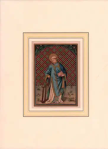 S. Laurentius [Sankt Lautentius]. Mittelalterliche Miniatur in Faksimile