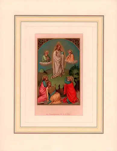 Transfiguratio, D. N. J. Chr. Mittelalterliche Miniatur in Faksimile