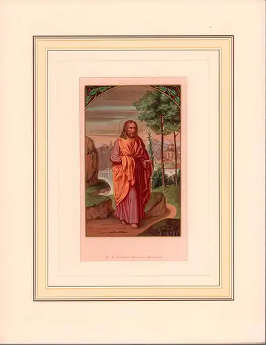 S. Josephus Patronus Ecclesiae. Mittelalterliche Miniatur in Faksimile