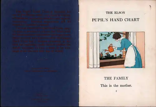 [Elson, William H.]: The Elson pupil's hand chart. The Family. 2nd edition. 