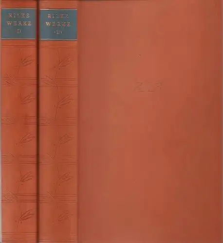 Rilke, Rainer Maria: Gedichte. TEILE 1 und 2 in 2 Bdn.. (Hrsg. vom Rilke-Archiv. In Verbindung mit Ruth Sieber-Rilke besorgt von Ernst Zinn). 