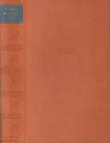 Rilke, Rainer Maria: Jugendgedichte. (Hrsg. vom Rilke-Archiv. In Verbindung mit Ruth Sieber-Rilke besorgt von Ernst Zinn). (12. Tsd.). 