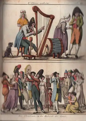 Bertuch, Friedrich Justin: London und Paris. [Eine Zeitschrift mit Kupfern]. BAND 19, STÜCKE 1-4 (= Januar bis April 1807) in 1 Band. 